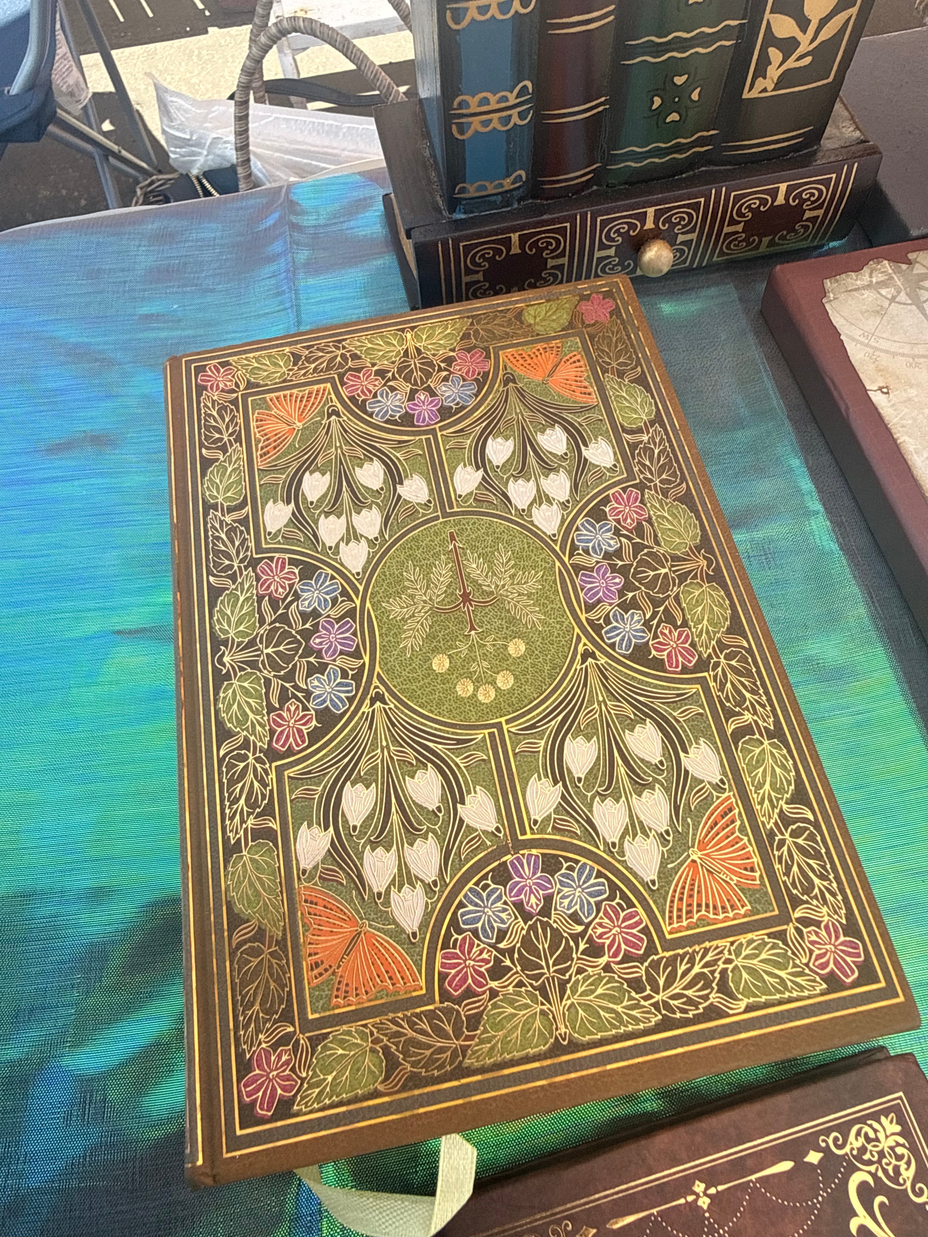 Large Embossed Floral Notebooks