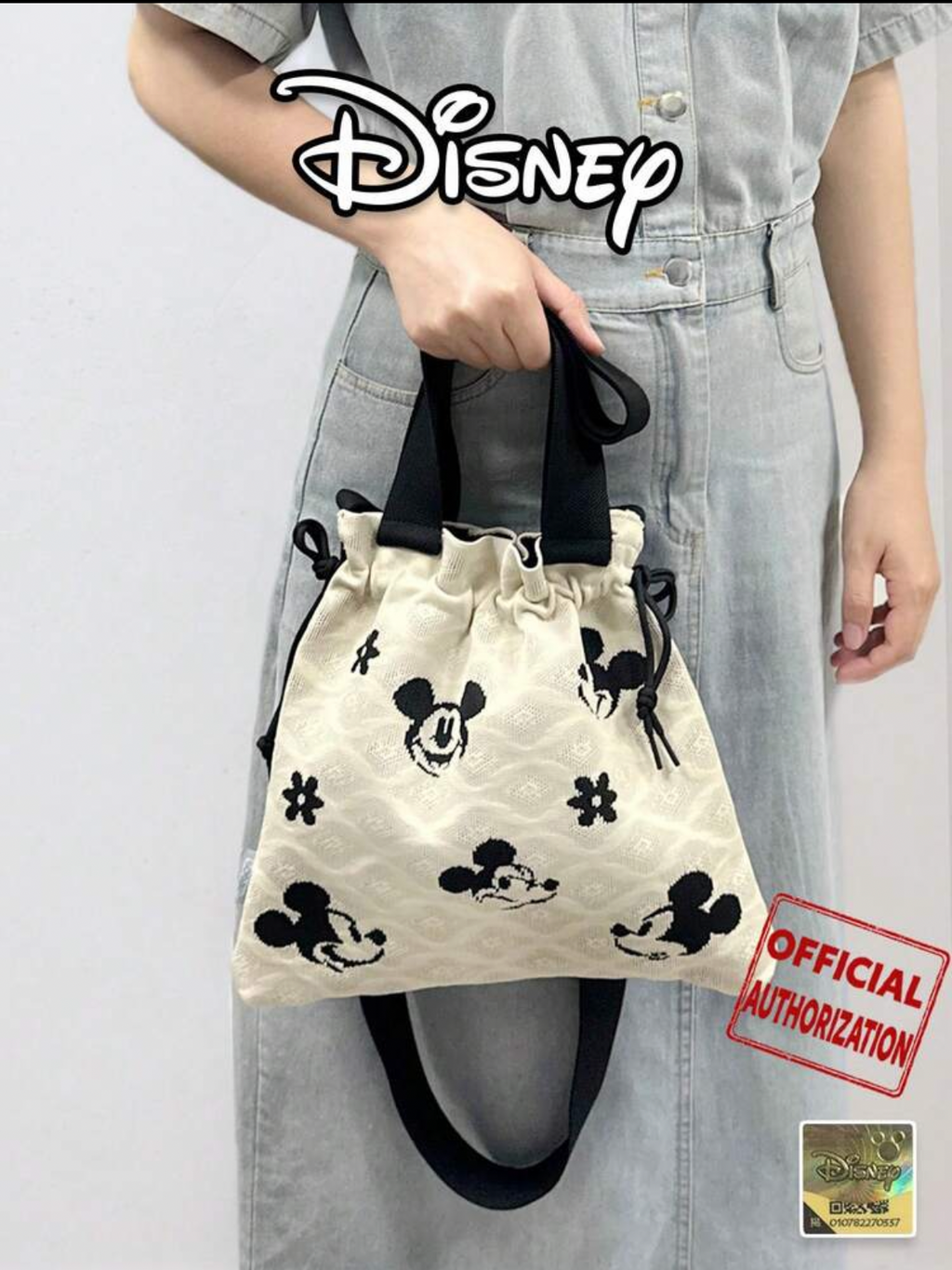 Official Disney Mickey Mouse Face Tote Bag