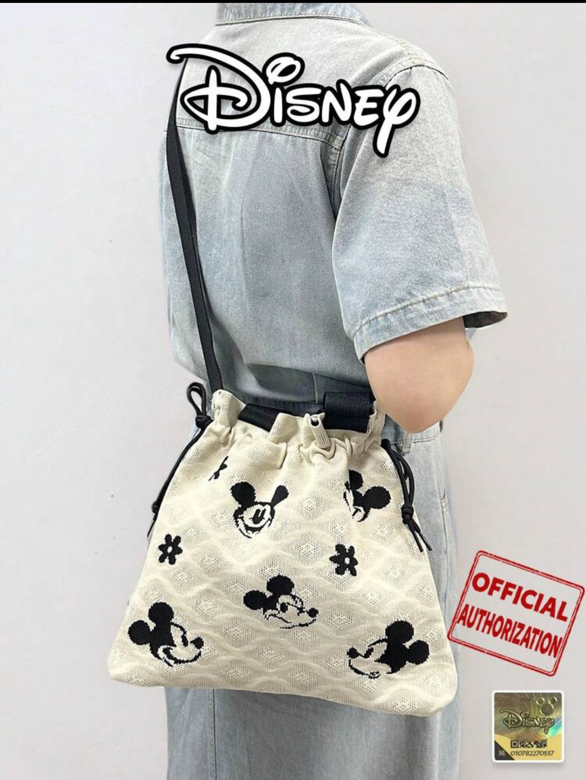 Official Disney Mickey Mouse Face Tote Bag