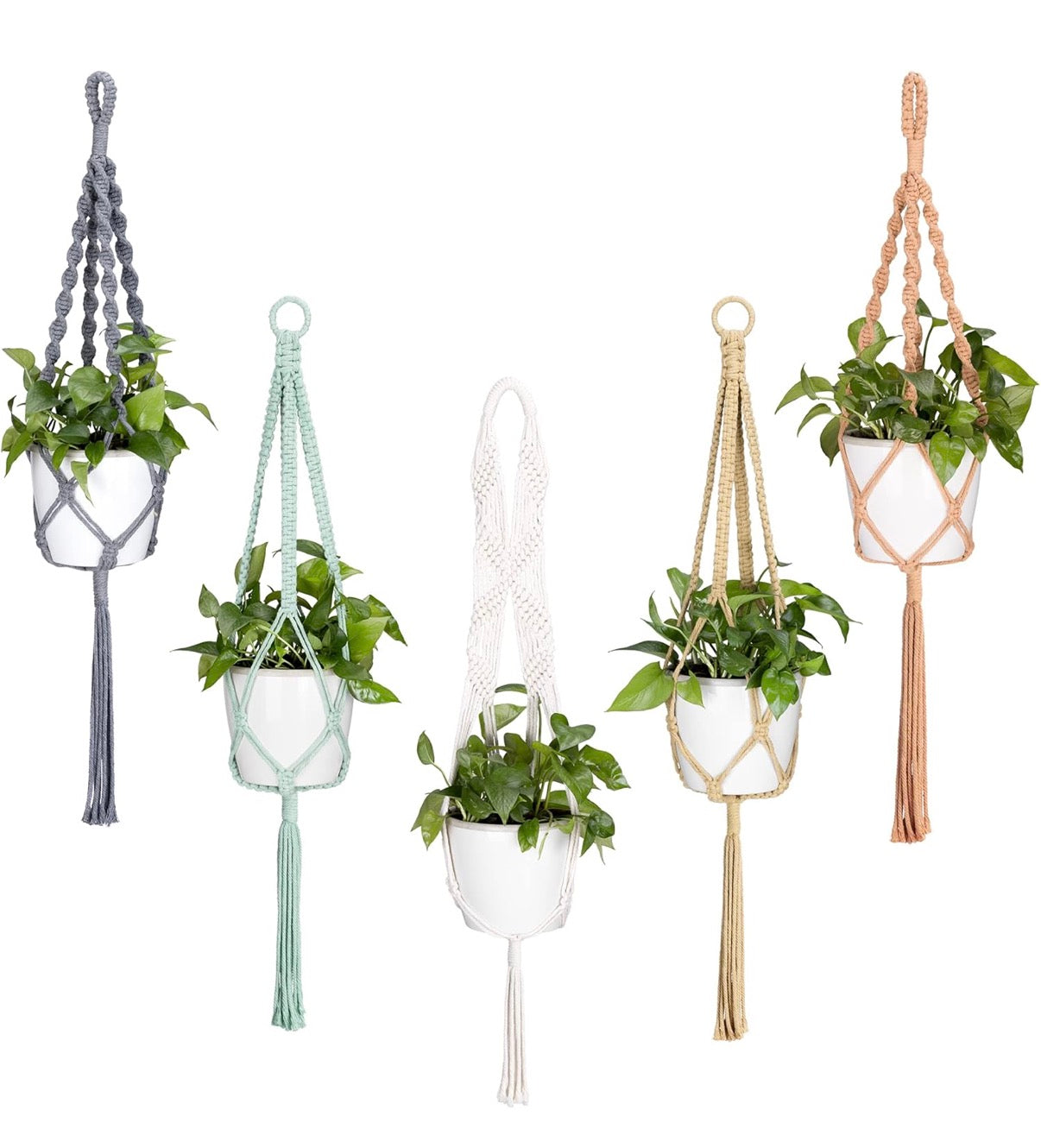 Cotton Macrame Plant Hangers
