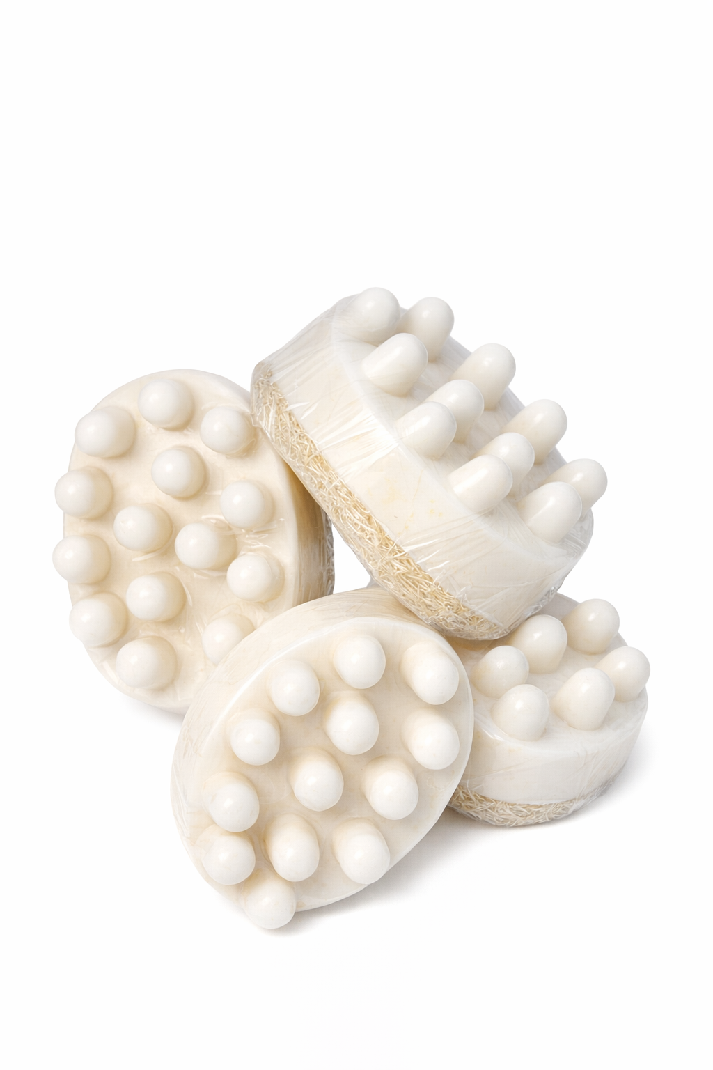 Coconut Milk Massage Loofah Soap Bars